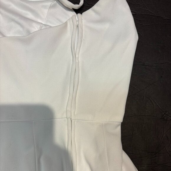 Crystal Sky Women’s White Jumpsuit – Size XS – Back Zip Closure - Picture 4 of 8